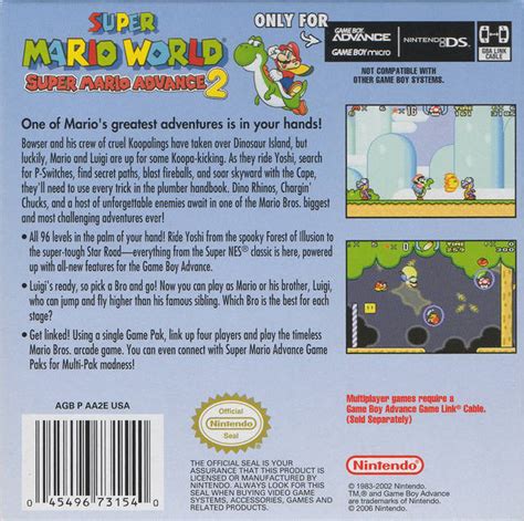 Super Mario World Super Mario Advance 2 Box Shot For Game Boy Advance