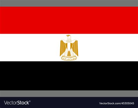 Egypt flag design Royalty Free Vector Image - VectorStock