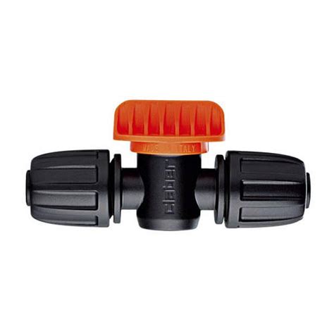 Claber Кран 16мм проходной для трубки капельного полива 1/2" с зажимом ...