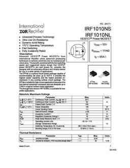 Irf Ns Pdf Datasheet All Transistors Datasheet Power Mosfet Igbt