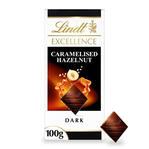 Lindt Excellence Caramelised Hazelnut Chocolate Bar (100 g) - Storefront EN