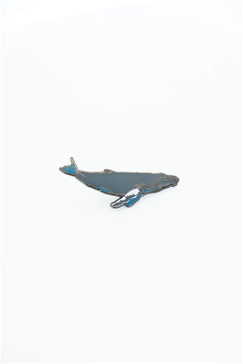 Enameled Pin Whale Wings Hawaii