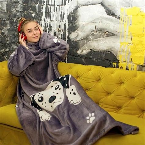 Плед с рукавами из микрофибры Junior "Собачки" – фото, отзывы ...