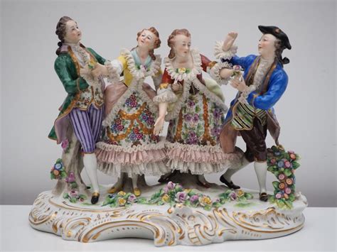 Sitzendorf Large Lace Figurine Group Porcelain Catawiki