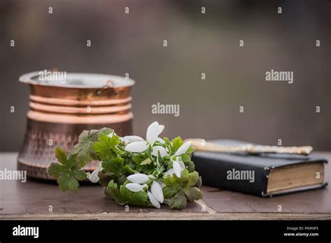 Flowers With Bible Hi Res Stock Photography And Images Alamy