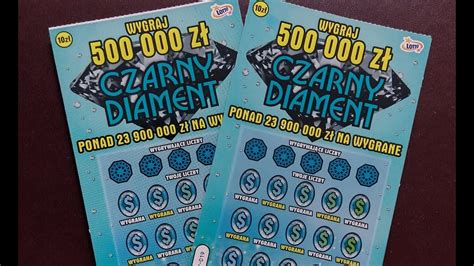 Zdrapki Lotto Czwartkowy Draping Premierka Czarny Diament