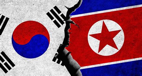North Korea And South Korea Flags Together South Korea Vs North Korea ...