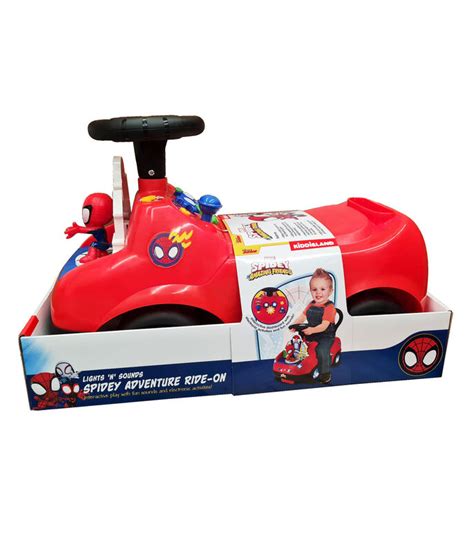 Disney Carrito Montable Eléctrico Lights N Sounds Spidey Adventure