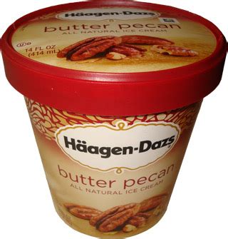 On Second Scoop: Ice Cream Reviews: Haagen-Dazs Butter Pecan Ice Cream ...