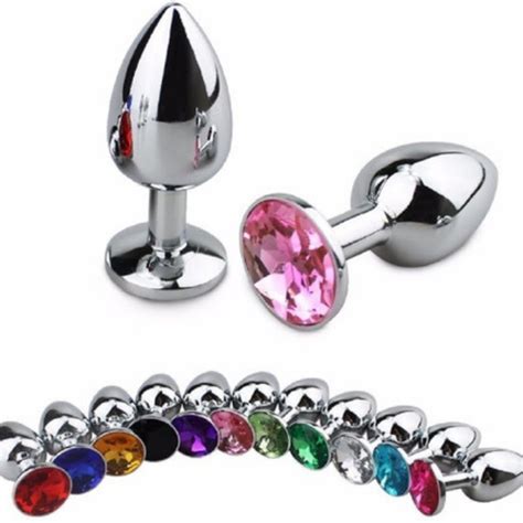Plug Anal Aço Inox Tamanho P Joia Cores Shopee Brasil