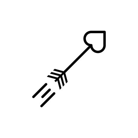 love arrow icon  vector art  vecteezy