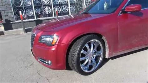 Hillyard Rim Lions 2014 Chrysler 300 S Riding On 22 Inch Chrome Rims Custom Deep Lip Spokes