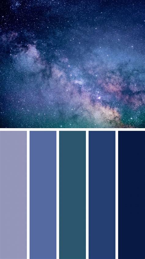 Palette De Couleurs Galaxie In Color Palette Design Galaxy