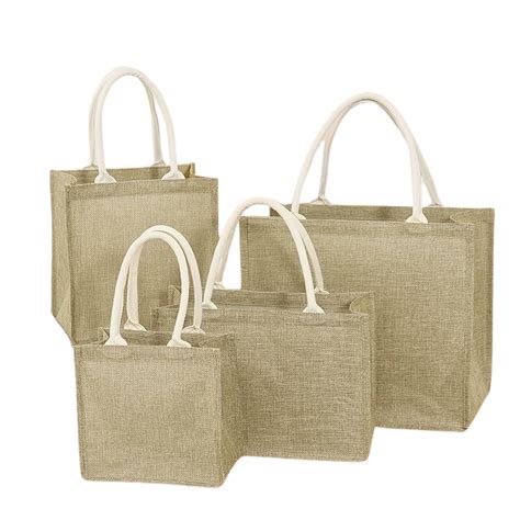 Sac Cabas En Jute Personnalis Cologique Petits Compagnons