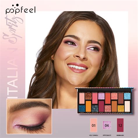 POPFEEL 16 Colors Makeup Nude Colors Eyeshadow Palette Natural Nude