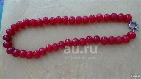 бусы рубины. Рубин. Рубиновые бусы. — купить в Москве. Состояние: Новое ...