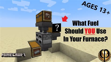 What Fuel Should You Use In Your Furnace Minecraft Youtube