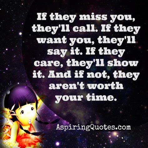 If they care about you, they will show it - Aspiring Quotes