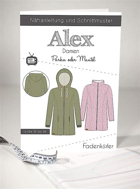 Fadenk Fer Papierschnittmuster Alex Damen Amazon De K Che Haushalt