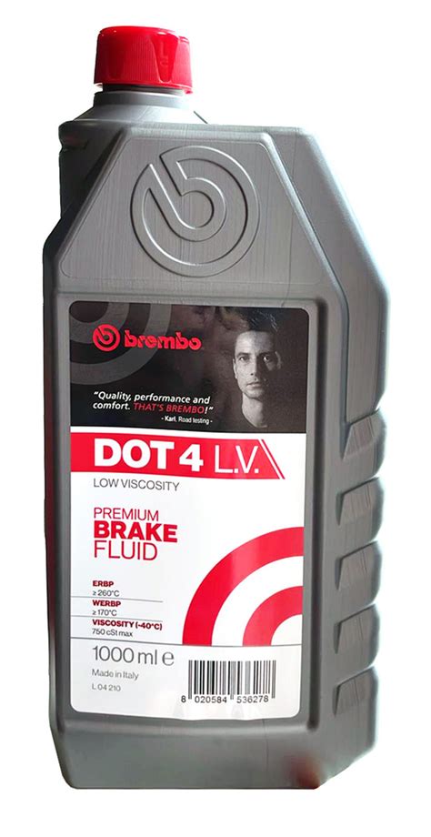 Жидкость тормозная Brembo Low Viscosity L04210 DOT-4 DOT 4 - купить по ...