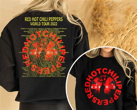 Red Hot Chili Peppers World Tour Return Of The Dream Design Unisex T Shirt Teeruto