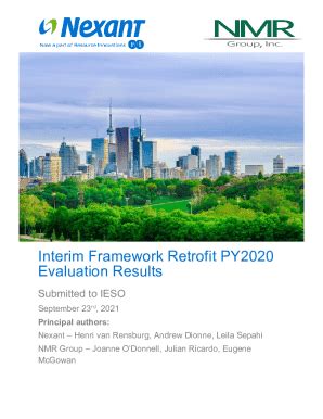 Fillable Online Interim Framework Retrofit Py Evaluation Results