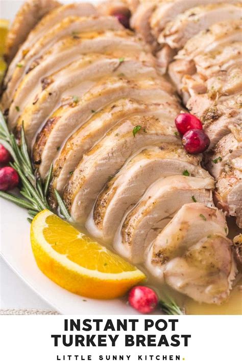 Easy Instant Pot Turkey Breast With Gravy Little Sunny Kitchen