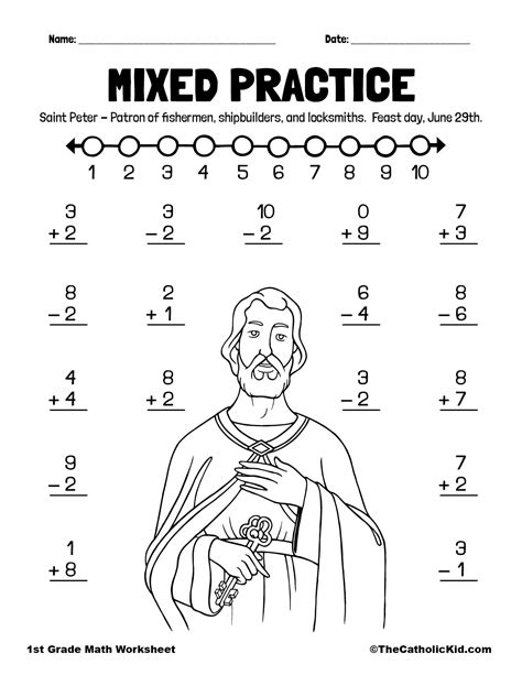 Math Practice With Saint Peter