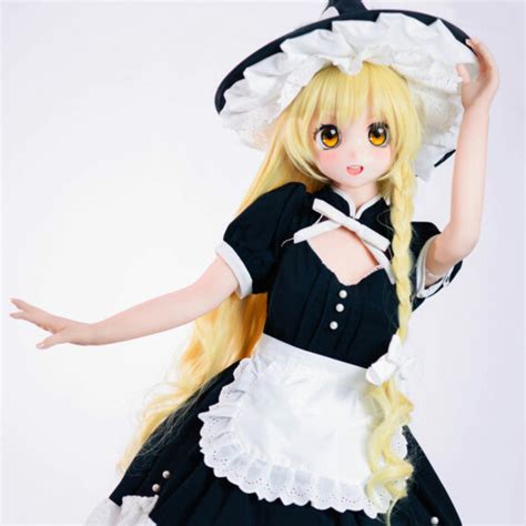 Kirisame Marisa Touhou Project Celebrity Anime Sex Doll With PVC Head NakeDoll