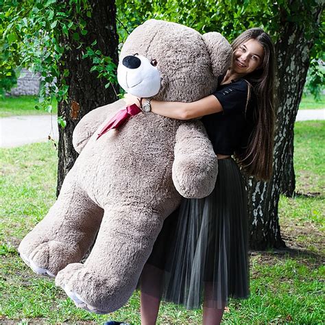 Плюшевые медведи: Плюшевый медвежонок 1,7 метра (170 см), Капучино ...