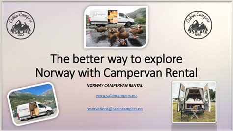 Ppt Explore The Beauty Of Norway With Cabin Campers Campervans