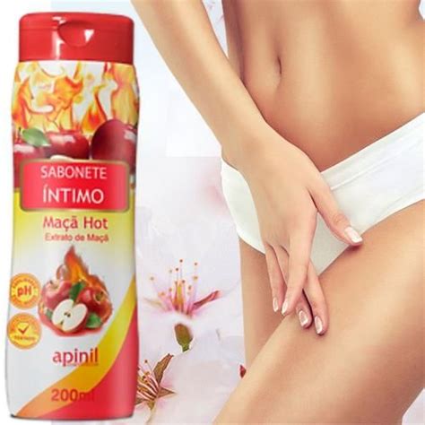 Sabonete Íntimo Feminino Refrescante Maçã Hot Apinil Sabonete Íntimo Magazine Luiza