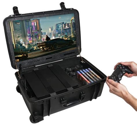 PlayStation 4 / PS4 Slim / PS4 Pro Portable Gaming Station with Built ...
