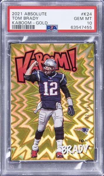 Lot Detail 2021 Panini Absolute KABOOM Gold K24 Tom Brady 02 10