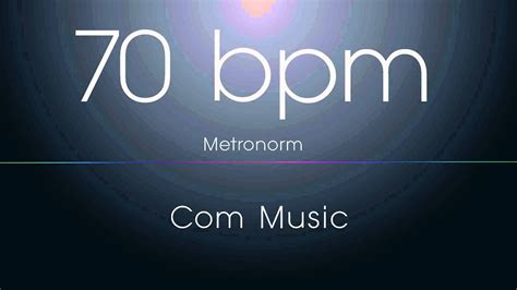 70 Bpm Metronome Youtube
