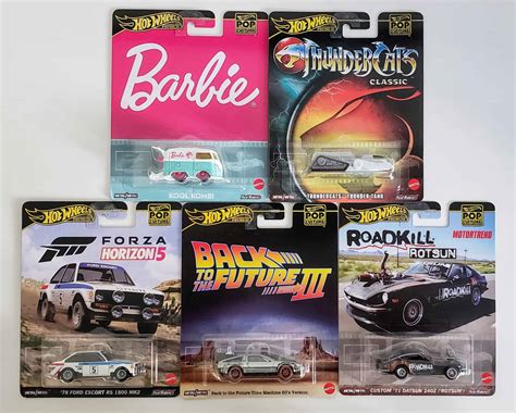 Hot Wheels Pop Culture Set 2024 Completo 5 Miniaturas Universo