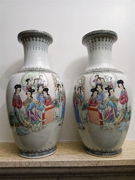 Par De Vaso Jarra Em Porcelana Chinesa China Penacova Olx Portugal