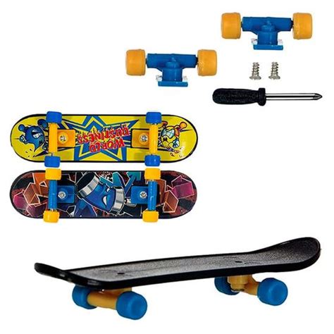 Brinquedo Skate De Dedo X Tricks Art Brink Sortidos 3 Unidades Skate