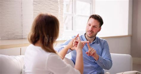 Learning Sign Language Stock Image Image Of House Finger 273645657