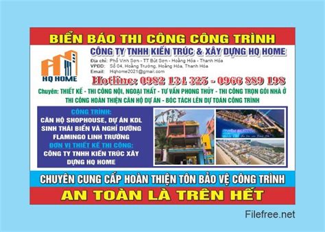 bien bao cong trinh file corel filefreenet