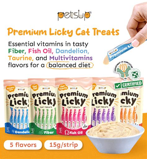 Premium Licky Fish Oil Cat Wet Food Hairball Uninary Care Cats Kittens