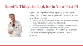 find investigators  clinical trials pptx