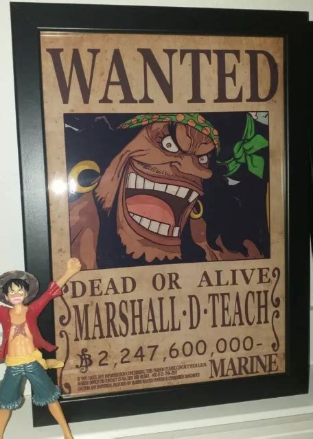 One Piece Wanted Poster Blackbeard Buy Get Free See