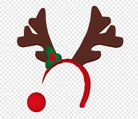 Reindeer Rudolph Antler Nose Antler Leaf Hand Png PNGWing