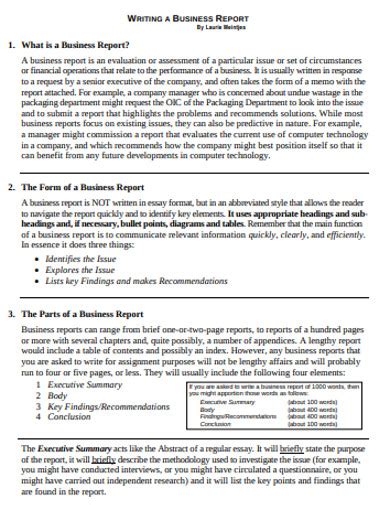 20 Business Report Examples To Download