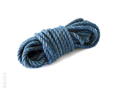 Blue Jute Rope Shibari Rope BDSM Bondage Rope Jute Bondage Rope Sex Rope Mature Etsy
