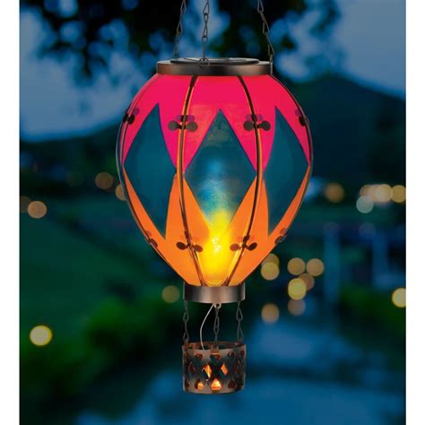 Hot Air Balloon Solar Lantern LG Diamond Garden Specialties