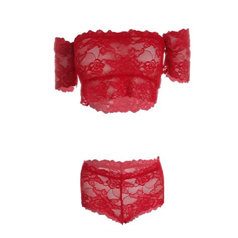 Lycra Floral Off Shoulder Lingerie Set At Rs 195 Set In New Delhi ID 2855265976055