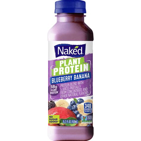 Naked Plant Protein Protein Juice Blend Blueberry Banana 15 2 Fl Oz Shop Roth S