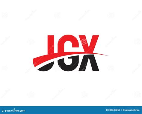 JGX Letter Initial Logo Design Vector Illustration Stock Vector ...
